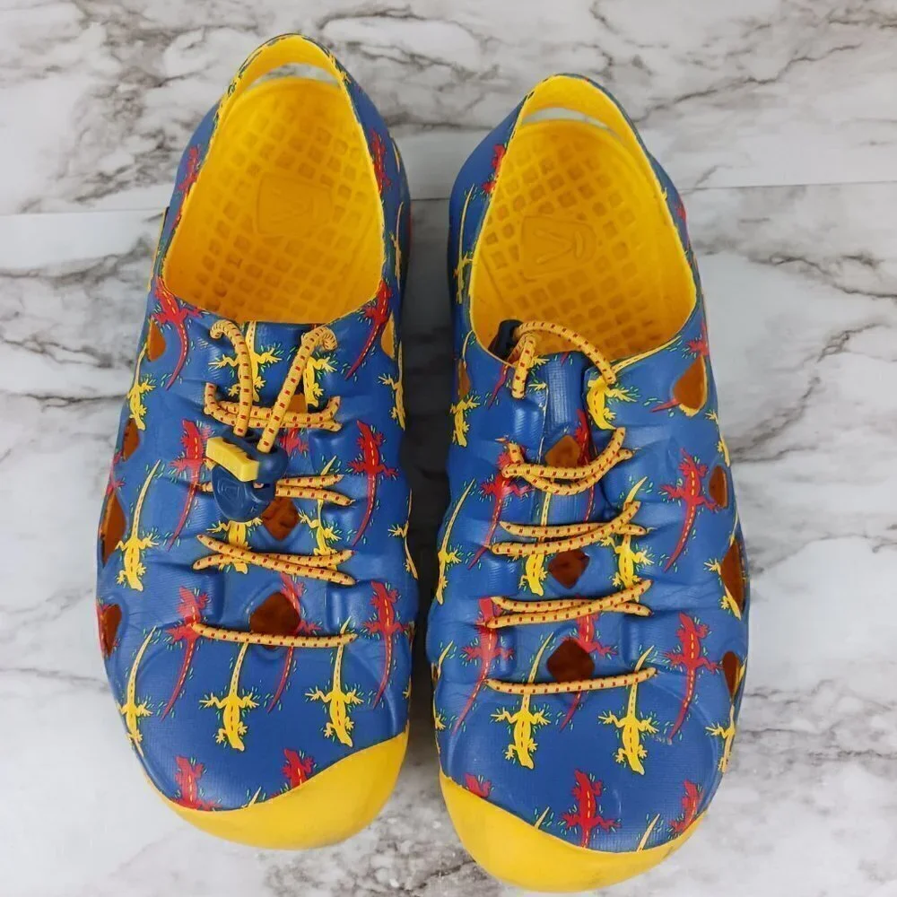 KEEN RIO CLOSED TOE SANDALS SHOES BLUE LIZARD boy Size 6